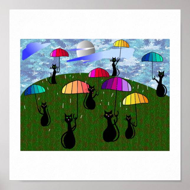 Regalos de arte de los amantes del gato negro (Frente)