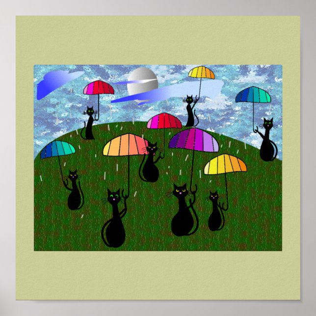 Regalos de arte de los amantes del gato negro (Frente)