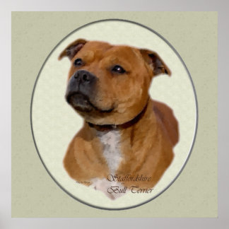 Regalos de arte de Staffordshire Bull Terrier