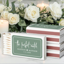 Regalos de boda personalizados Verde Salvia Perfec