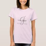 Regalos de camisetas monográficas de boda<br><div class="desc">Los Regalos de Monograma tienen una enorme selección de sellos de correo USPS personalizables, pegatinas de sello para sobres, tarjetas de felicitación, camisetas, gorras, botones, imanes y mucho más. Estos monogramas son geniales para enviar invitaciones a bodas, invitaciones a la Fiesta del Aniversario, anuncios de graduación y fiestas de cumpleaños...</div>