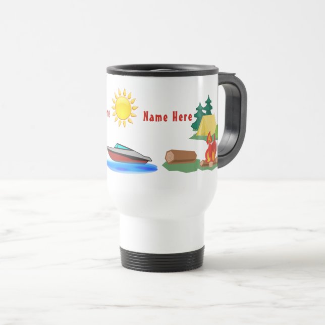 Regalos de camping personalizados, tazas de campin (Anverso derecho)