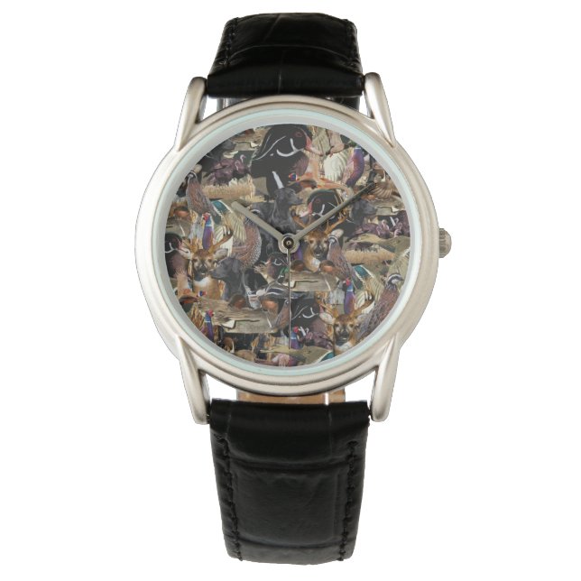 Regalos de caza de animales salvajes, reloj de la  (Anverso)