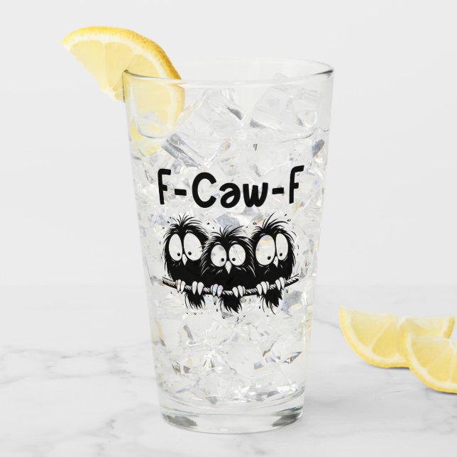 Regalos de citas divertidas de pájaros F-Caw-F  (Anverso (hielo))