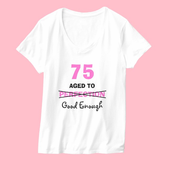 Regalos de cumpleaños 75 para camisetas de mujeres (Subido por el creador)
