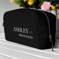 Regalos de dama de honor con bolsa negra personali