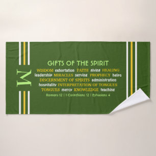 REGALOS DE ESPÍRITU Verde MONOGRAM Cristiano