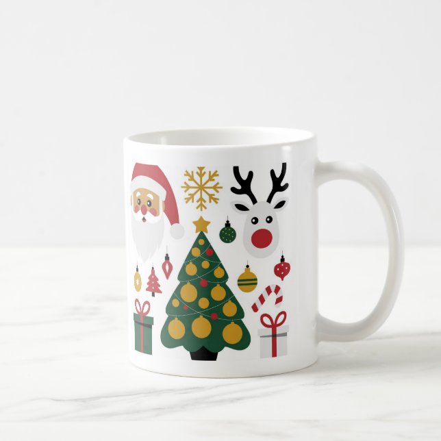 Regalos de Feliz Navidad | tazas de café (Derecha)