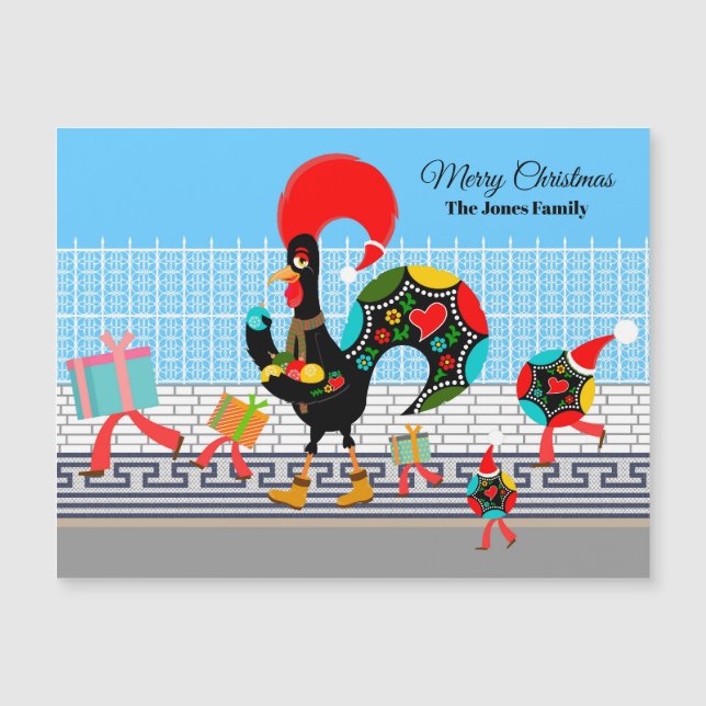 Regalos de gallos portugueses y desfile de balbuce (Anverso)