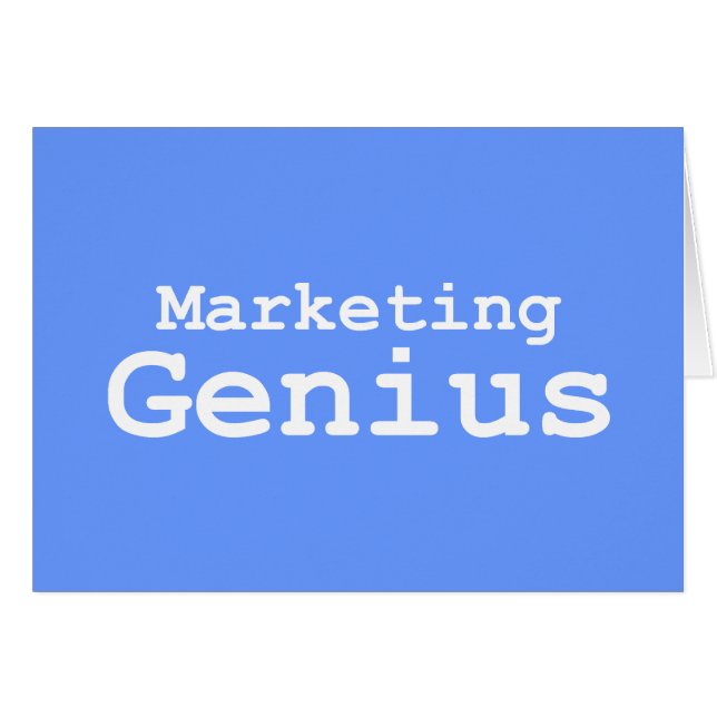 Regalos de Genius de Marketing (Anverso (Horizontal))