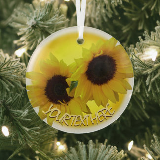 Regalos de girasol personalizados con adornos de g