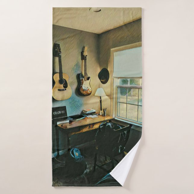 Regalos de guitarra para novia (Toalla de baño)