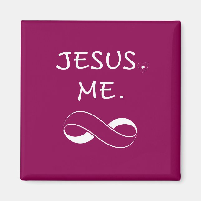 Regalos de imán cristiano Jesús Me Infinity (Frente)