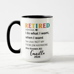 Regalos de Jubilación para Mujeres, Taza de Café P