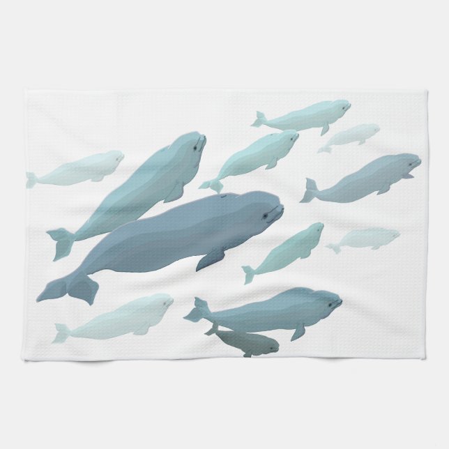 Regalos de la ballena de las toallas de plato de (Horizontal)