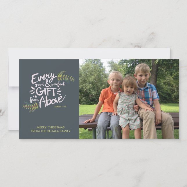 Regalos de la cédula religiosa de fotos de Navidad (Anverso)