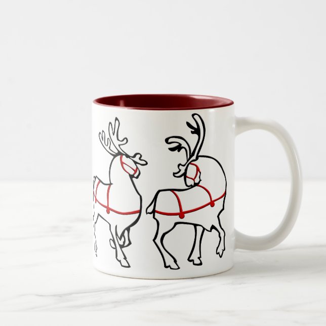 Regalos de la Copa Coffee de Reindeer Mug Navidade (Derecha)