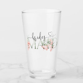 Regalos de la dama de honor Floral Tumbler Wedft P