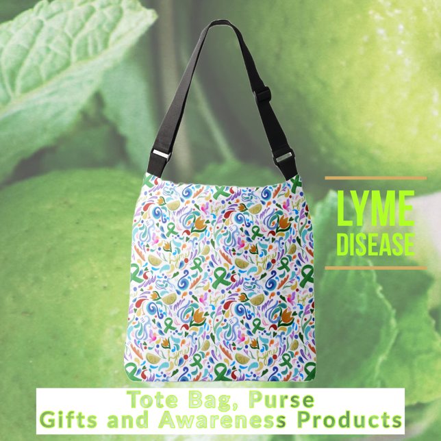 Regalos de la enfermedad de Lyme de la bolsa de to (Tote Bag Purse | Lyme Disease Gifts and Awareness Products #lyme #lymedisease)