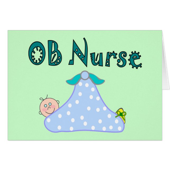 Regalos de la enfermera de OB, bebé en (Anverso (Horizontal))