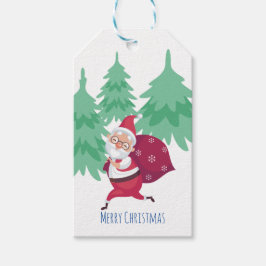 Regalos de la etiqueta de regalo de Santa Claus