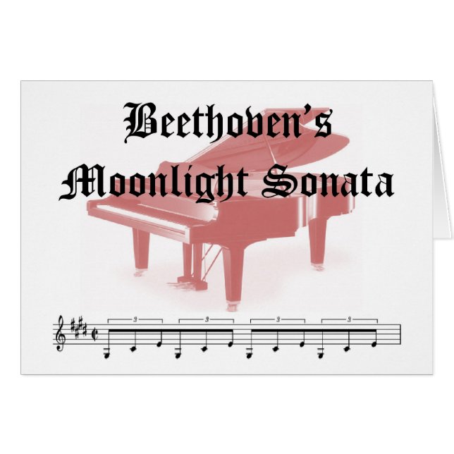 regalos de la sonata del claro de luna de los (Anverso (Horizontal))