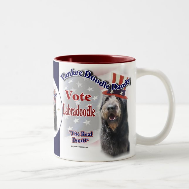 Regalos de Labradoodle, tazas del humor de (Derecha)