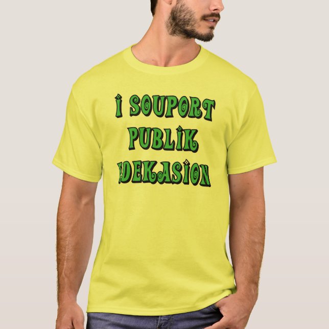 Regalos de las camisetas de la enseñanza pública (Anverso)