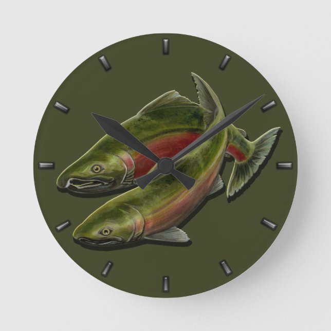 Regalos de los relojes de pared de los pescados de (Anverso)