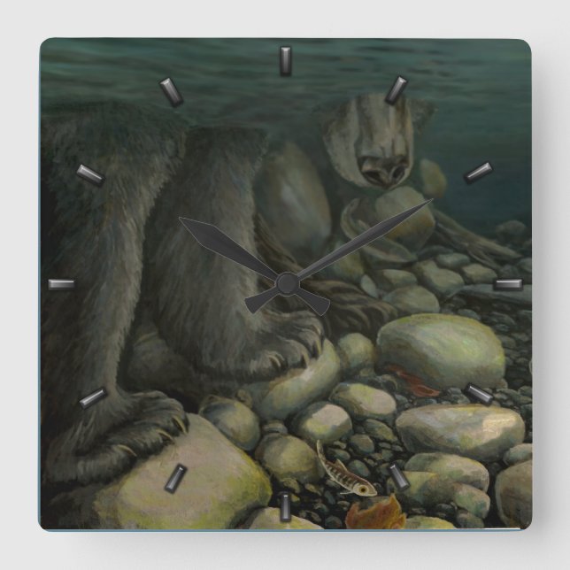 Regalos de los relojes de pared del oso de la (Anverso)