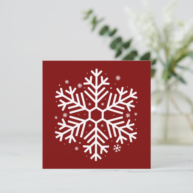 Regalos de Navidad Copos de Nieve Invierno Navidad (Anverso de pie)