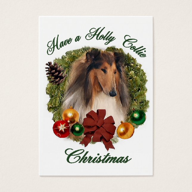 Regalos de Navidad de Rough Collie (Frente)