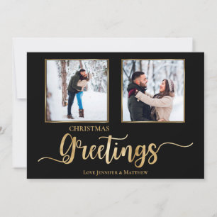 Regalos de Navidad en negro y Relieve metalizado d