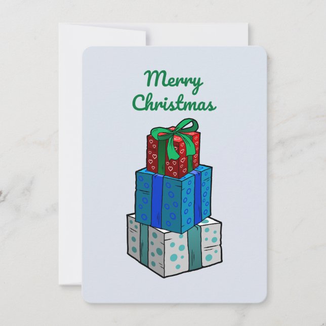 Regalos de Navidad envueltos (Anverso)