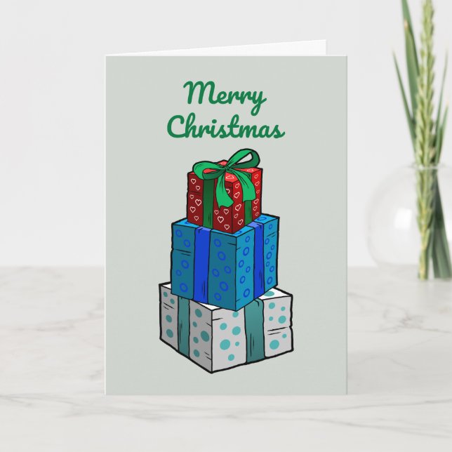 Regalos de Navidad envueltos (Anverso)