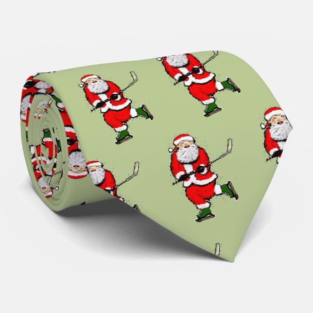 regalos de Navidad novedosos de hockey Corbata (Enrollado)