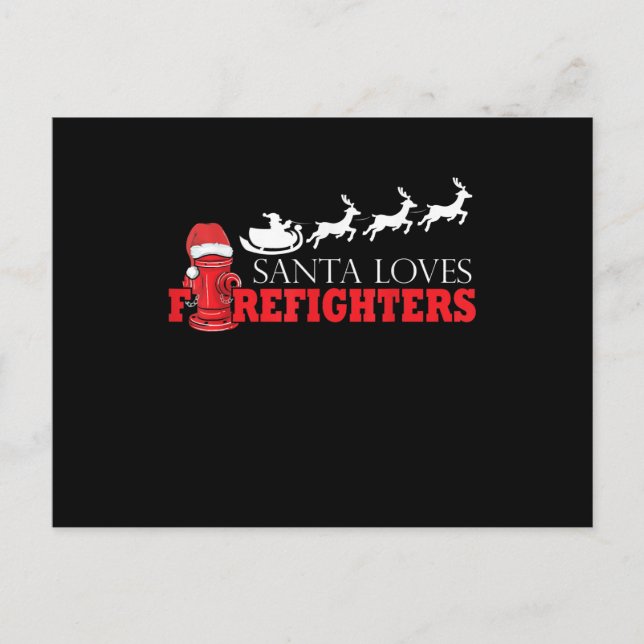 Regalos de Navidad para Bomberos Papá Noel Bombero (Anverso)