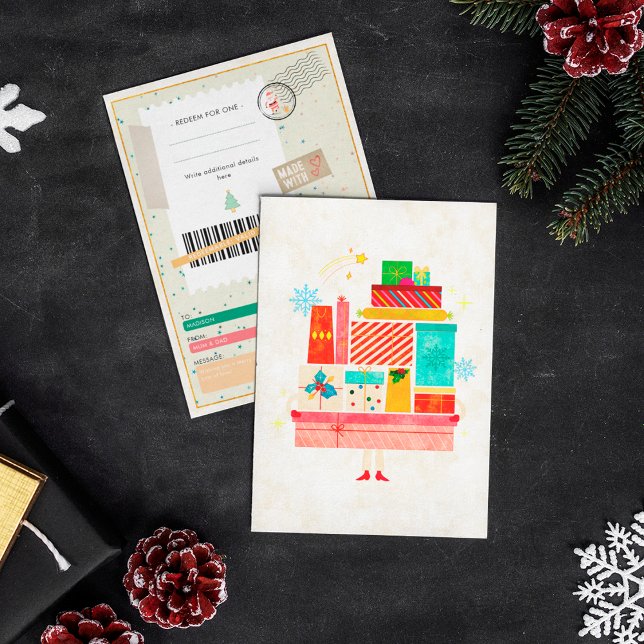 Regalos de Navidad Retro Entrada de Cupón de Regal (Subido por el creador)