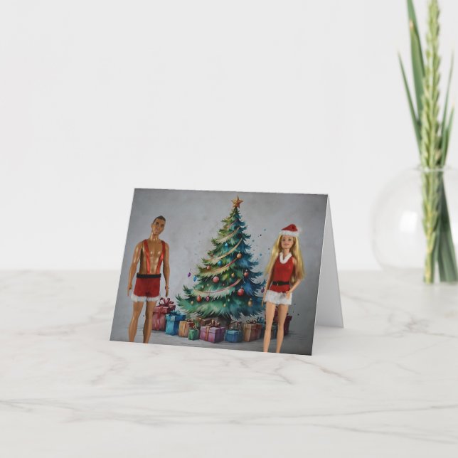 regalos de Navidad. Tarjeta de navidad (Anverso)