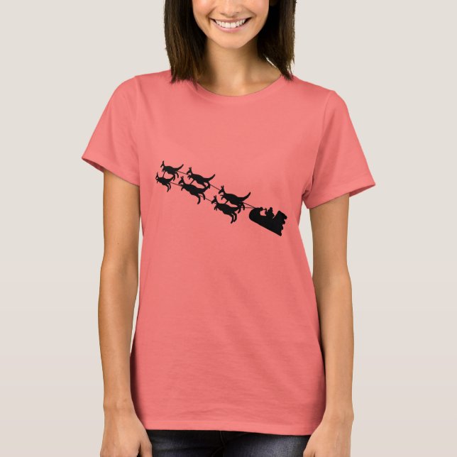 Regalos de Navidades australianos, camisetas de Au (Anverso)