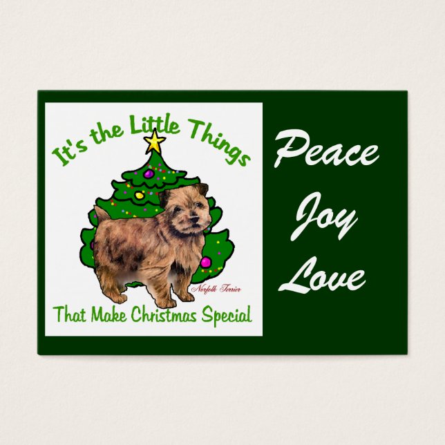 Regalos de Navidades de Norfolk Terrier (Frente)