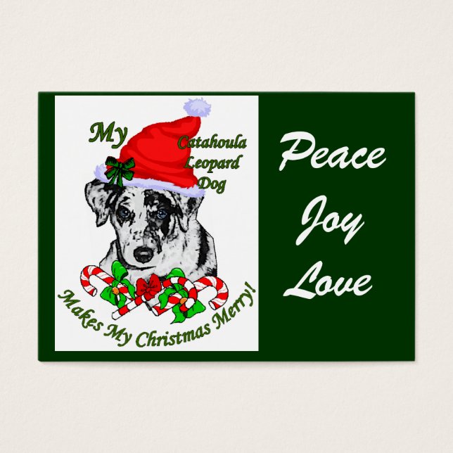 Regalos de Navidades de perro leopardo de Catahoul (Frente)