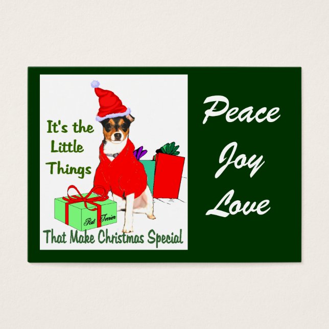 Regalos de Navidades de Rat Terrier (Frente)