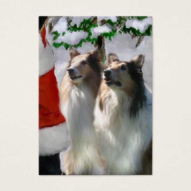 Regalos de Navidades de Sable Rough Collie (Frente)