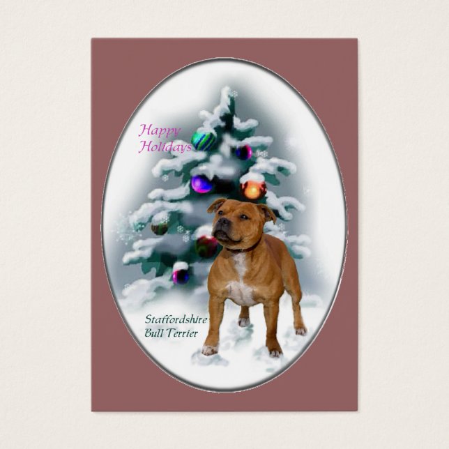 Regalos de Navidades de Staffordshire Bull Terrier (Frente)