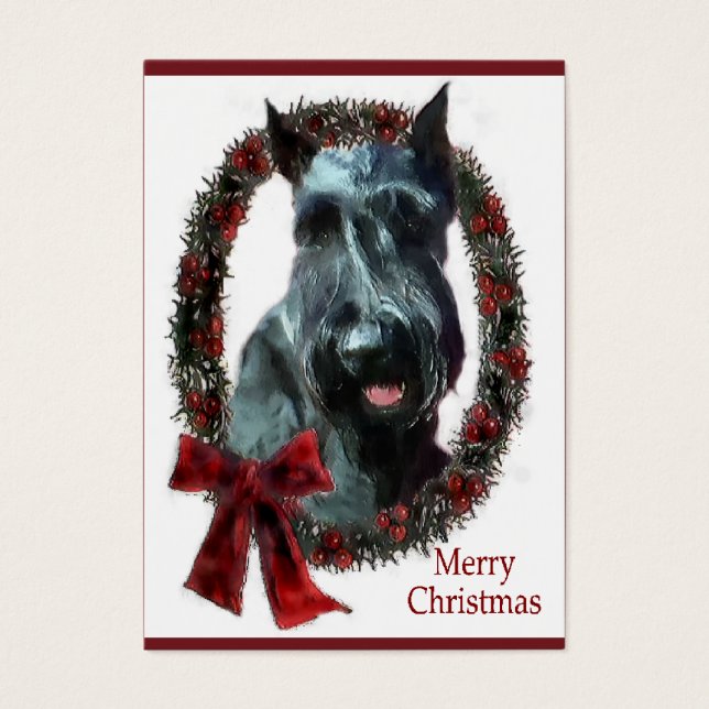 Regalos de Navidades Schnauzer (Frente)