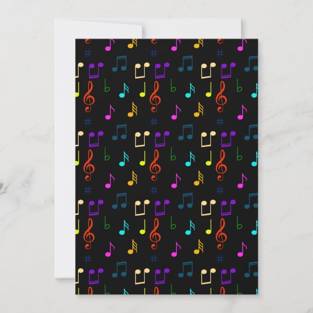 Regalos de notas musicales para músicos Amantes de (Anverso)