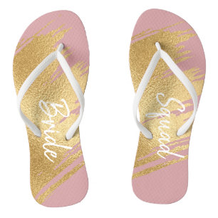 Regalos de novias Sandalias Elegante Oro y Diseño