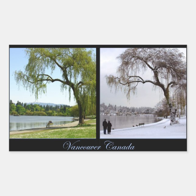 Regalos de paisaje de Vancouver, Pegatina de Canad (Anverso)