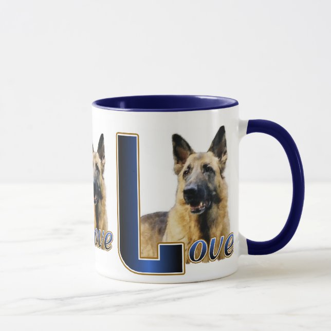 Regalos de pastores alemanes, tazas de pastores al (Derecha)